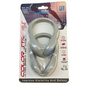 Aduro Sport Color Strides Blue Light Shoe Running Clips Ultra Bright LED New